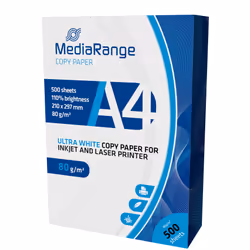 MediaRange MRINK110, Photocopie, A4 (210x297 mm), Mat, 500 feuilles, 80 g/m², Blanc