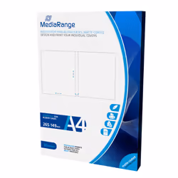 MediaRange MRINK123, Impression à jet d'encre, A4 (210x297 mm), Mat, 50 feuilles, 130 g/m², Blanc