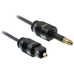 DeLOCK 1m Toslink câble audio Mini-TOSLINK Noir