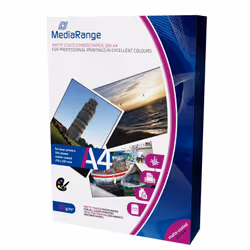 MediaRange MRINK106, Mat, 120 g/m², Laser, A4, Blanc, 100 feuilles
