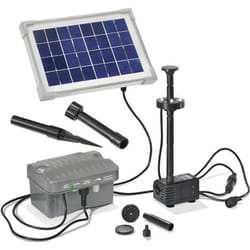Système de pompe solaire avec éclairage Accu et LED - Palermo 101775