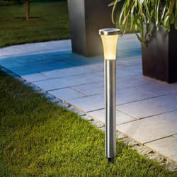 Solar lampe sur pied TowerLight 58 cm en acier inoxydable résistant aux intempéries à l'extérieur 102603 - Esotec