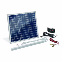 Découvrez les caractéristiques de l'article Kit eclairage intérieur solaire 30W avec barre led 8W 640 lumens Voici un kit sol ...