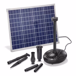 Découvrez les caractéristiques de l'article Kit pompe solaire bassin Super Fountain 2500L-50W Vous serez surpris par la quali ...