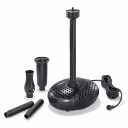 Découvrez les caractéristiques de l'article Pompe immergée bassin plan d'eau 12-18V Super Fountain 5000L La pompe Super Fount ...