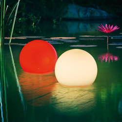 Boule solaire multicolore étanche 15 cm avec télécommande, boite de 2
