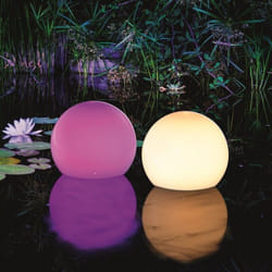 Boule solaire multicolore étanche 20 cm avec télécommande, boite de 2