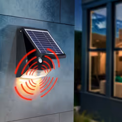 L'applique solaire murale Profi dispose de deux modes d'éclairage pour éclairer jusqu'à 500 lumens en utilisation détection d ...