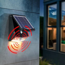 Esotec - Applique solaire murale astucieuse Eclairage et Sécurité Profi 2,5-250-500 lumens