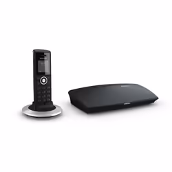 Snom M325, Téléphone DECT, Haut-parleur, 50 entrées, Noir