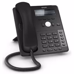 Snom D715, Téléphone IP, Noir, Combiné filaire, Sur bureau/mural, 12 lignes, 1000 entrées