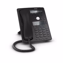 Snom D745, Téléphone IP, Noir, Combiné filaire, Sur bureau/mural, In-band, En dehors de la bande, Info SIP, Utilisateur