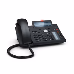 Snom D345, Téléphone IP, Noir, Bleu, Combiné filaire, Sur bureau/mural, In-band, En dehors de la bande, Info SIP, Utilisateur