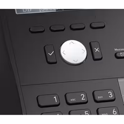 Snom D712 téléphone fixe Noir 4 lignes