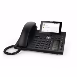 Snom D385N, Téléphone IP, Noir, Combiné filaire, Sur bureau/mural, In-band, En dehors de la bande, Info SIP, 12 lignes