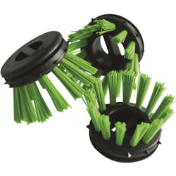 Certeo - Miltex, Brosse ronde pour tapis en caoutchouc à relief,