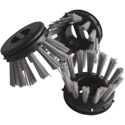 Certeo - Miltex, Brosse ronde pour tapis en caoutchouc à relief,