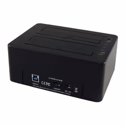 LC-Power LC-DOCK-U3-HUB Station d'accueil de disques de stockage USB 3.2 Gen 1 (3.1 Gen 1) Type-B Noir