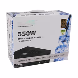 LC-Power LC6550 V2.3 unité d'alimentation d'énergie 550 W 20+4 pin ATX ATX Noir