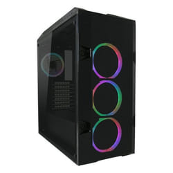 LC-Power 998B Midi Tower Noir, Transparent