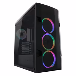 LC-Power 998B Midi Tower Noir, Transparent