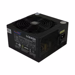 LC-Power LC6450 V2.3, 450 W, 230 V, 50 Hz, 4 A, Actif, 20 A