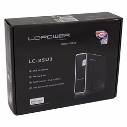 LC-Power LC-35U3 Boîtier de disques de stockage Noir 3.5"