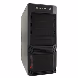 LC-Power PRO-925B, Midi Tower, PC, Noir, ATX, micro ATX, Métal, HDD, Énergie