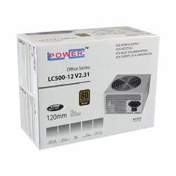 LC-Power LC500-12 V2.31 unité d'alimentation d'énergie 350 W 20+4 pin ATX ATX Gris