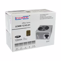 LC-Power LC600-12 V2.31 unité d'alimentation d'énergie 400 W 20+4 pin ATX ATX Gris