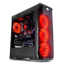 LC-Power Gaming 988B - Red Typhoon Midi Tower Noir