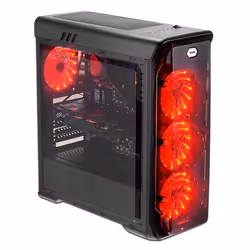 LC-Power Gaming 988B - Red Typhoon Midi Tower Noir