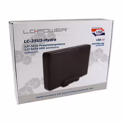 LC-Power LC-35U3-HYDRA Boîtier de disques de stockage Boîtier HDD Noir 3.5" - Vue supplémentaire 4