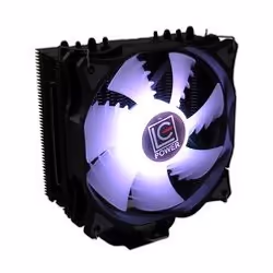 LC-Power LC-CC-120-RGB système de refroidissement d'ordinateur Processeur Refroidisseur 12 cm Noir, Blanc - Vue supplémentaire 6