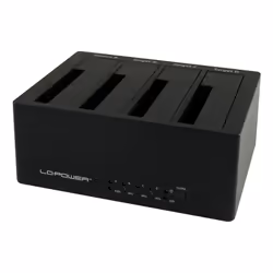 LC-Power LC-DOCK-U3-4B, HDD, SSD, SATA, 2.5,3.5", USB 3.2 Gen 1 (3.1 Gen 1) Type-A, 5 Gbit/s, Noir