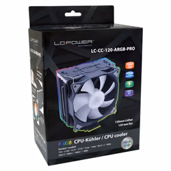 LC-Power LC-CC-120-ARGB-PRO système de refroidissement d'ordinateur Processeur Refroidisseur 12 cm Noir - Vue supplémentaire 5