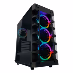 LC-Power Gaming 709B - Solar_System_X, Midi Tower, PC, Noir, ATX, micro ATX, Mini-ITX, Métal, Plastique, Verre trempé, Jouer
