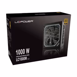 LC-Power LC1000M V2.31 unité d'alimentation d'énergie 1000 W 20+4 pin ATX ATX Noir - Vue supplémentaire 7