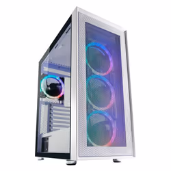 LC-Power Gaming 802W, Midi Tower, PC, Blanc, ATX, micro ATX, Mini-ITX, Métal, Plastique, Verre trempé, Multicolore