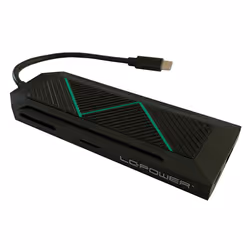 LC-Power LC-HUB-C-MULTI-6-RGB hub & concentrateur USB 3.2 Gen 2 (3.1 Gen 2) Type-C 5000 Mbit/s Noir - Vue supplémentaire 3