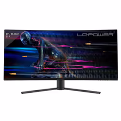 LC-Power LC-M34-UWQHD-165-C, 86,4 cm (34"), 3440 x 1440 pixels, UltraWide Quad HD, 4 ms, Noir, Rouge