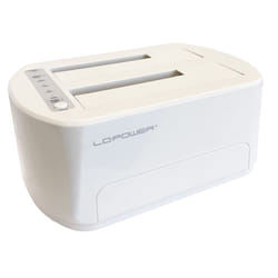 LC-Power LC-DOCK-U3-VI Station d'accueil de disques de stockage USB 3.2 Gen 1 (3.1 Gen 1) Type micro-B Blanc