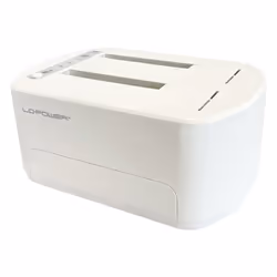 LC-Power LC-DOCK-U3-VI Station d'accueil de disques de stockage USB 3.2 Gen 1 (3.1 Gen 1) Type micro-B Blanc