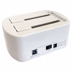 LC-Power LC-DOCK-U3-VI Station d'accueil de disques de stockage USB 3.2 Gen 1 (3.1 Gen 1) Type micro-B Blanc