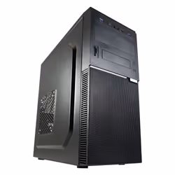 LC-Power LC-7041B-ON, Midi Tower, PC, Noir, ATX, micro ATX, Mini-ITX, Métal, Plastique, Jouer