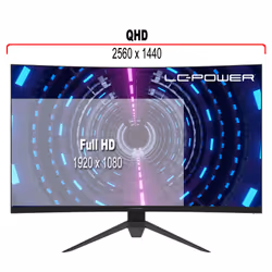 LC-Power LC-M32-QHD-165-C-V2 écran plat de PC 31.5" Quad HD LCD Noir