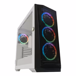 LC-Power Holo-1_X, Midi Tower, PC, Blanc, ATX, micro ATX, Mini-ITX, EATX, Métal, Plastique, 16,5 cm