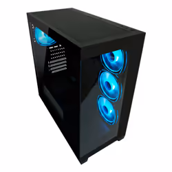 LC-Power LC-715B-ON unité centrale Midi Tower Noir - Vue supplémentaire 4