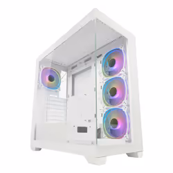 LC-Power LC-715W-ON, Midi Tower, PC, Blanc, ATX, micro ATX, Mini-ITX, Métal, Plastique, Verre trempé, Jouer