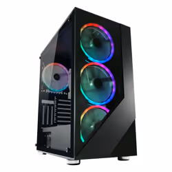 LC-Power Gaming 803B, Midi Tower, PC, Noir, ATX, micro ATX, Mini-ITX, Métal, Verre trempé, Plastique, Jouer
